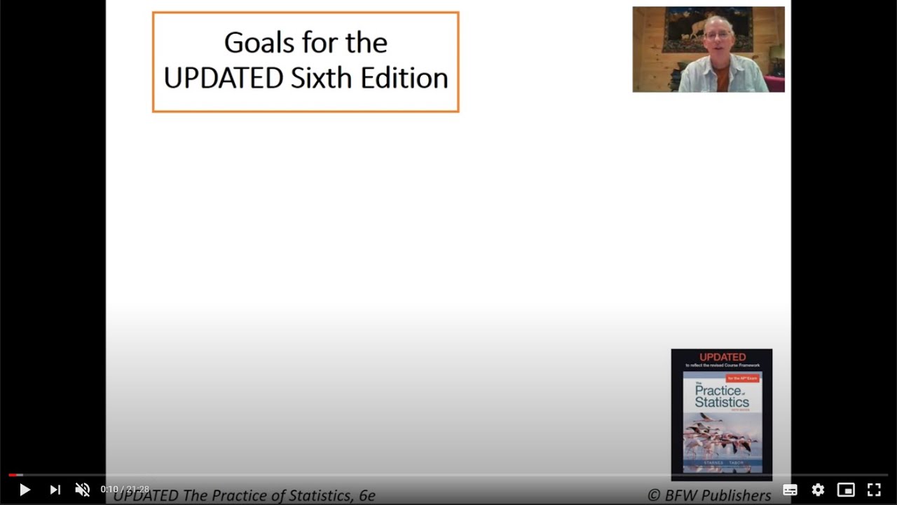 Getting Started with The Updated Practice of Statistics, 6th