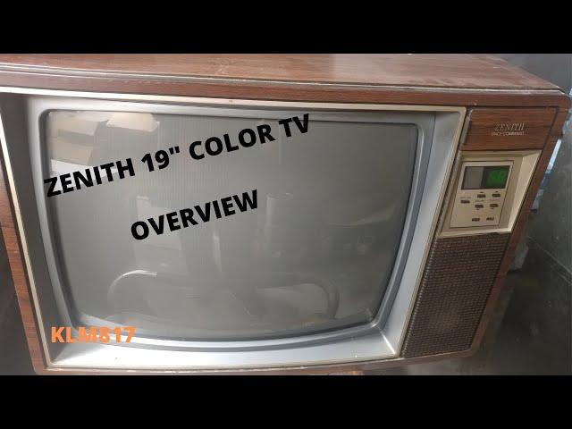 Zenith 19 inch Color TV overview - YouTube