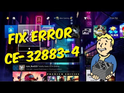 How To Fix PS4 Error CE-32883-4 - YouTube
