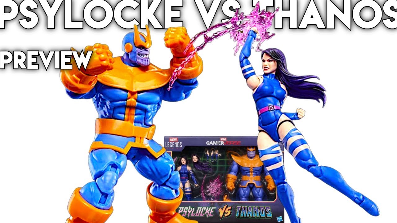 HASBRO Marvel Legends Series Marvel Gamerverse PSYLOCKE VS THANOS