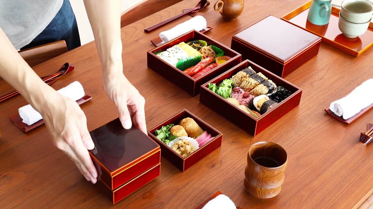 飛騨春慶 元田漆器 Genda 和角三段重 伝統工芸品 木製 お重箱 | MUKU工房