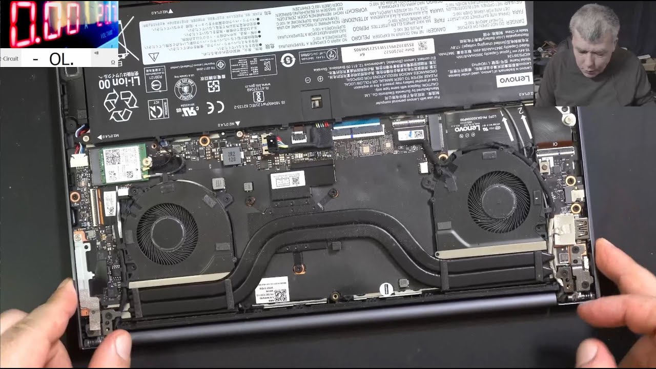 Lenovo Yoga Slim 7 Pro - no power, motherboard repair - a liquid