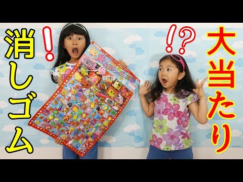 Big win! We all tried drawing all 106 variety eraser lottery