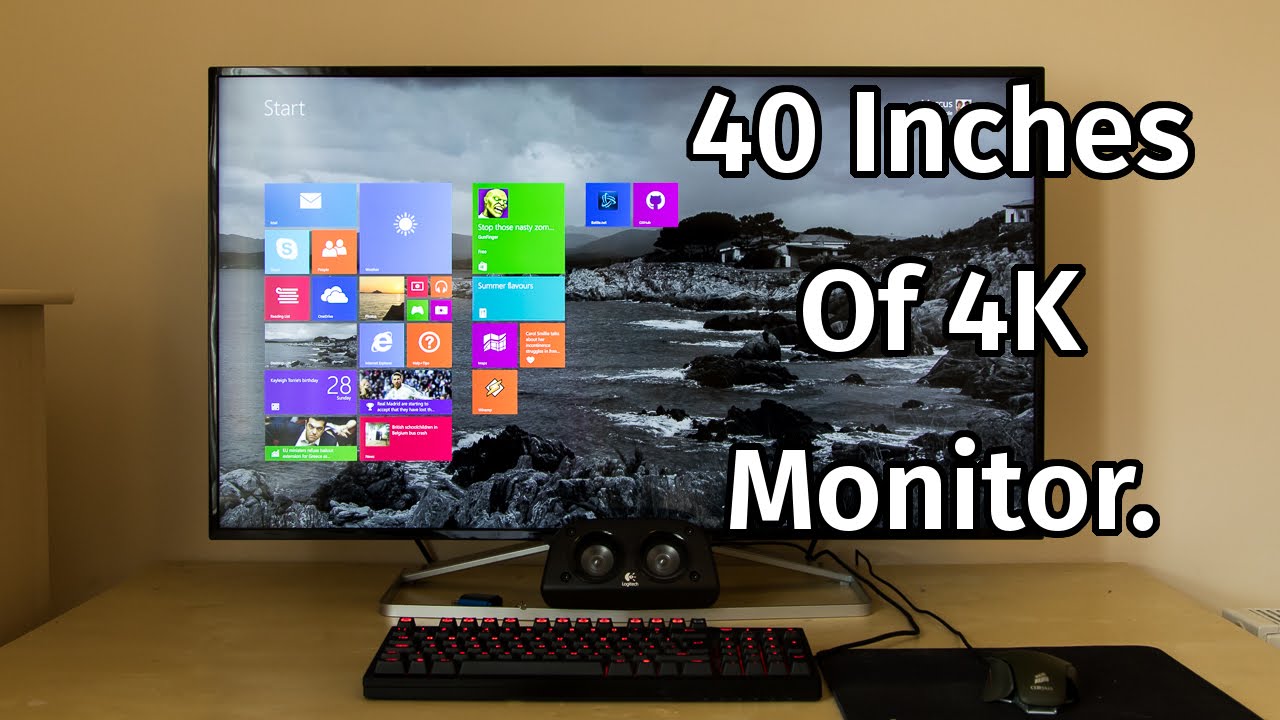 Philips 40 Inch 4K Monitor Review [BDM4065UC] - YouTube