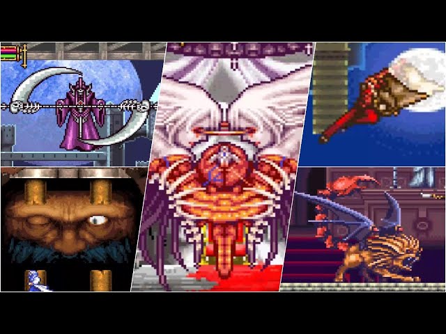 暁月の円舞曲 ボス戦集【ノーダメージ】【悪魔城ドラキュラ】 - YouTube