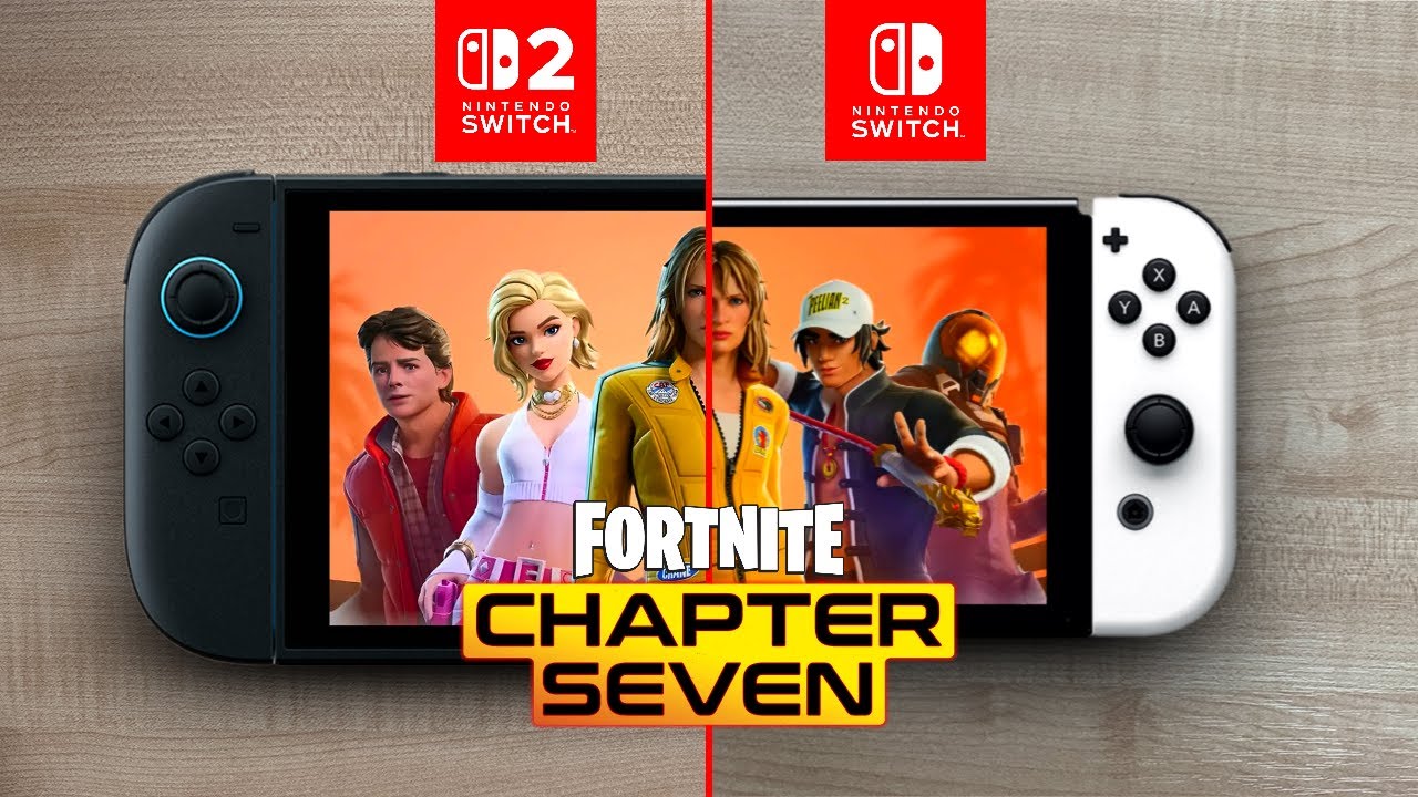 Fortnite Chapter 7 | Switch 2 vs Switch Oled - YouTube