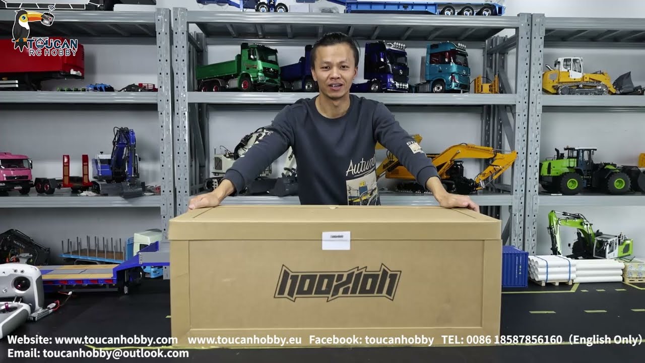 Fury Bear 2+5 axles RC Hydraulic Lifting Trailer for 1/14 RC