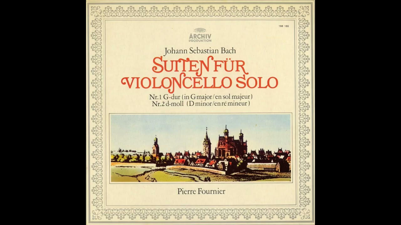 バッハ 無伴奏チェロ組曲 第1番・第2番 フルニエ 1960 - YouTube