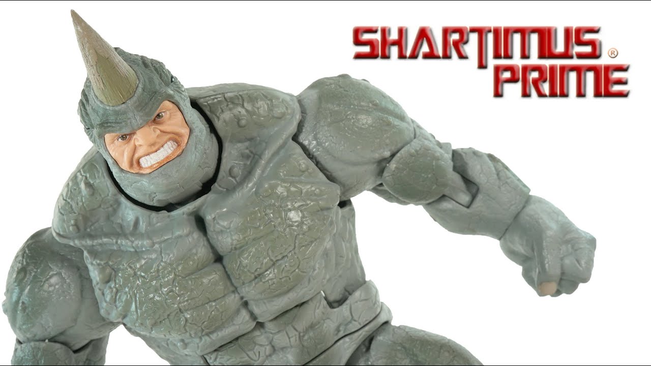 Marvel Legends Rhino 2022 Spider Man Vintage Collection Retro Card