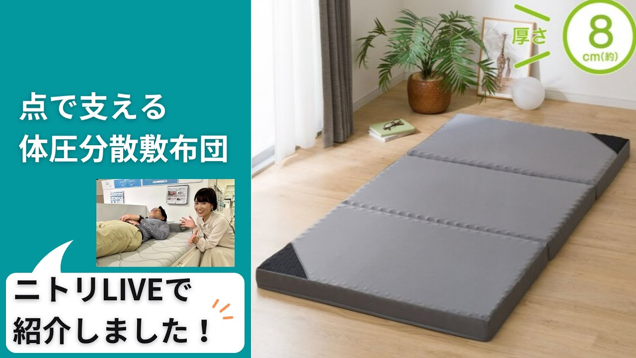点で支える体圧分散敷布団 セミダブル(SD F2205) | ニトリネット【公式