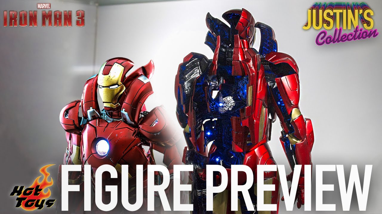 Hot Toys Iron Man MK7 Open Armor Version Iron Man 3 - Figure