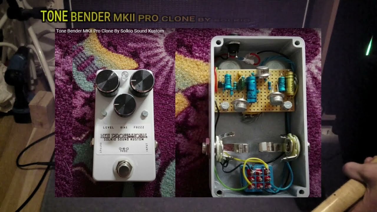 Tone Bender MKII Pro Clone By Solkio Sound Kustom (Demo With Strat