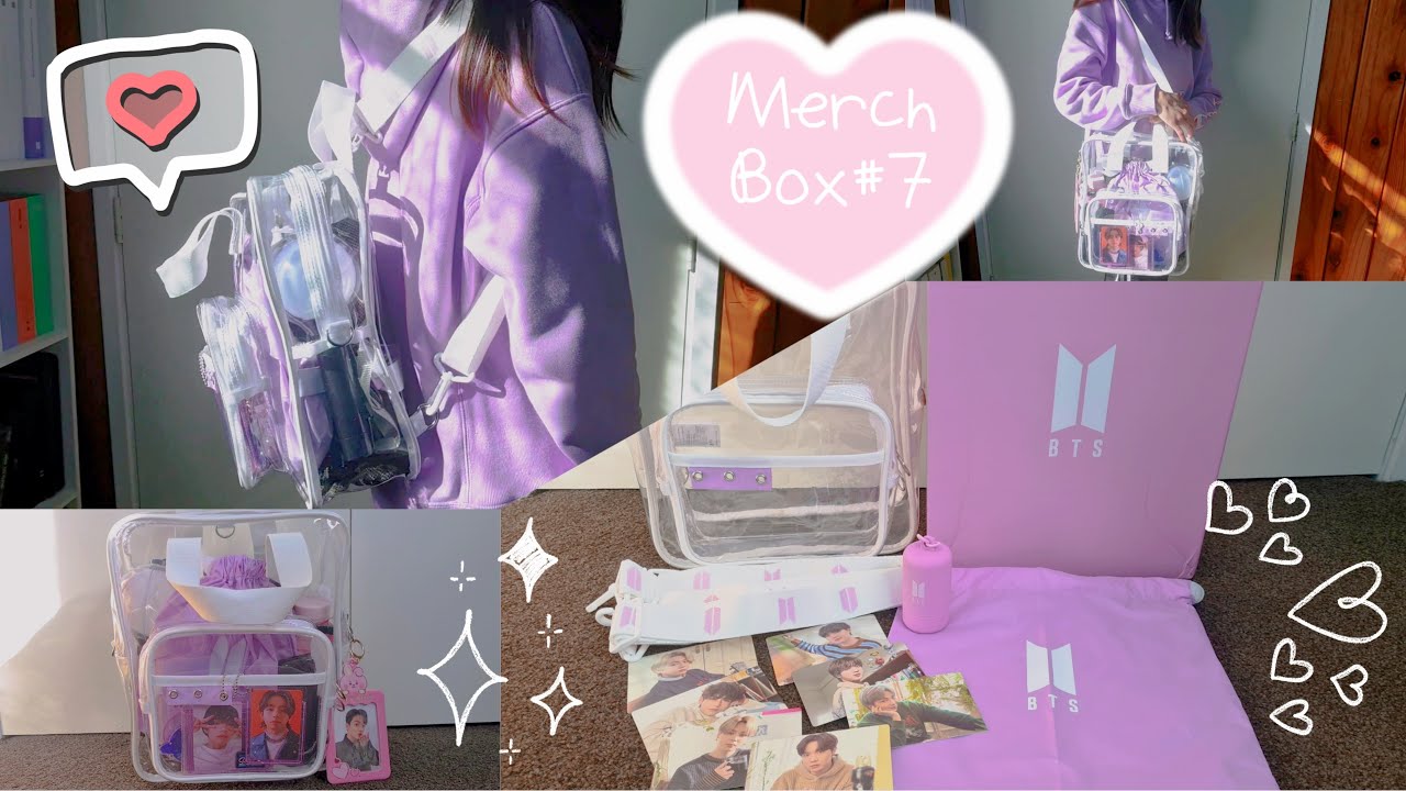 BTS Merch Box #7 Unboxing + What can fit? - YouTube