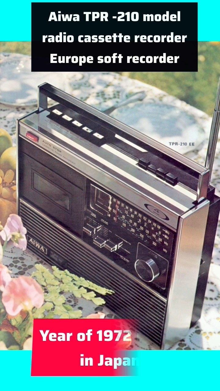 Aiwa TPR -210 model radio cassette recorder Europe master voice