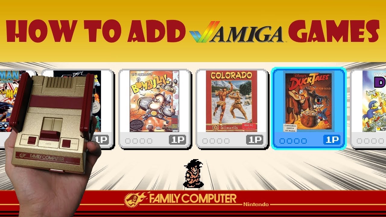 Add Amiga games to Famicom Mini Shonen Jump Edition, hakchi2 CE