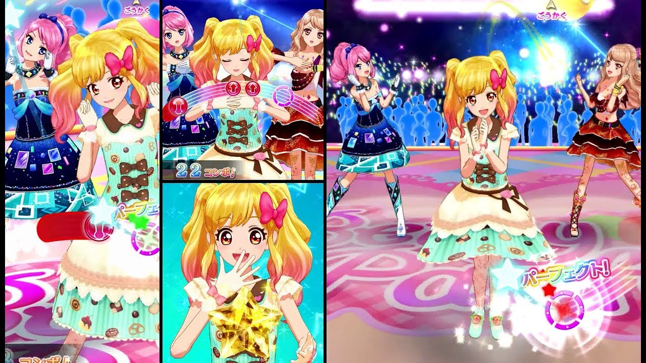 アイカツスターズ！虹野ゆめ&ローラ&真昼でSTARDOM!・むずかしい(3人