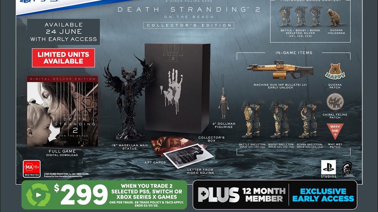Death Stranding 2 Collector's Edition is an EB World plus