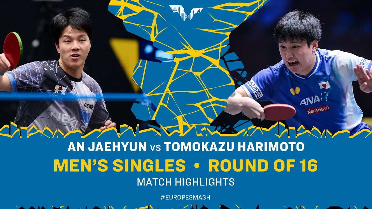 An Jaehyun vs Tomokazu Harimoto | MS R16 | #EuropeSmash 2025 - YouTube