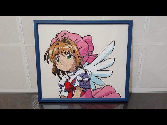 01 - 拼豆- 木之本桜- Catch You Catch Me - 庫洛魔法使カード