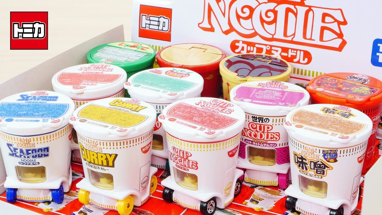 Line them up and enjoy the satisfaction lol Tomica Cup Noodle