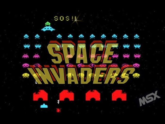 MSX スペースインベーダー SPACE INVADERS レトロゲーム - YouTube