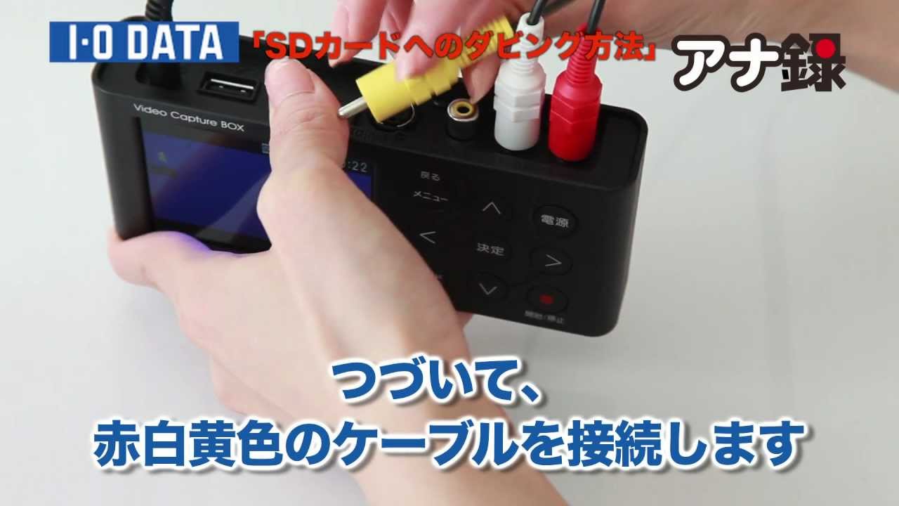 アナ録（GV-VCBOX） | ビデオ・オーディオキャプチャー | アイ・オー