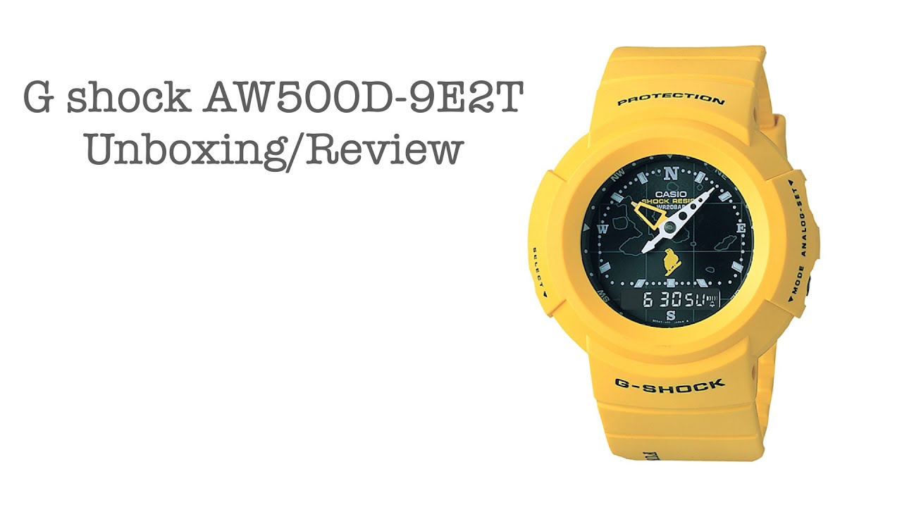G shock AW-500D-9E2T rare limited vintage 1999 - YouTube