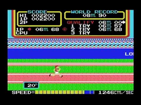 MSX game Hyper Olympic 1 [Konami] ハイパーオリンピック1.mpg - YouTube