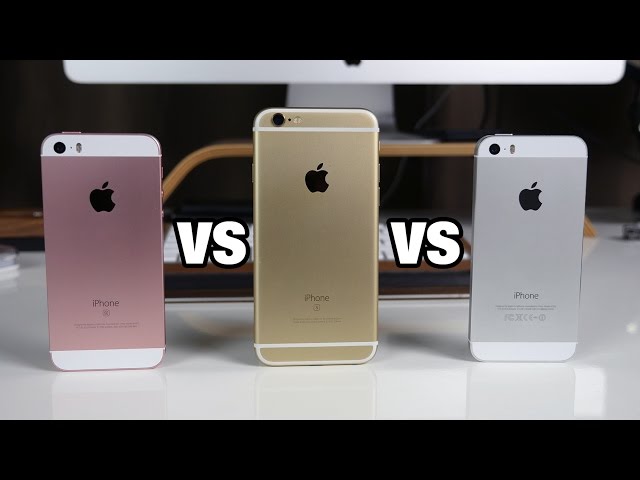 iPhone SE vs iPhone 6s vs iPhone 5s Comparison! +Unboxing! - YouTube