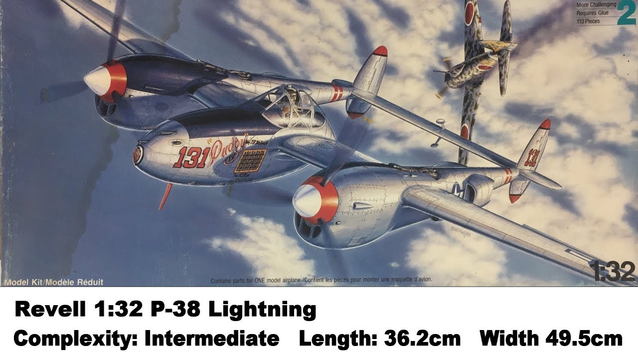 Revell 1/32 P-38 ①ドループ-スヌート ②ライトニング Revell 1/32 P