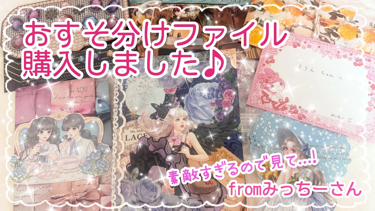 購入品紹介♡】みっちーさん おすそ分けファイル|素敵すぎて大興奮