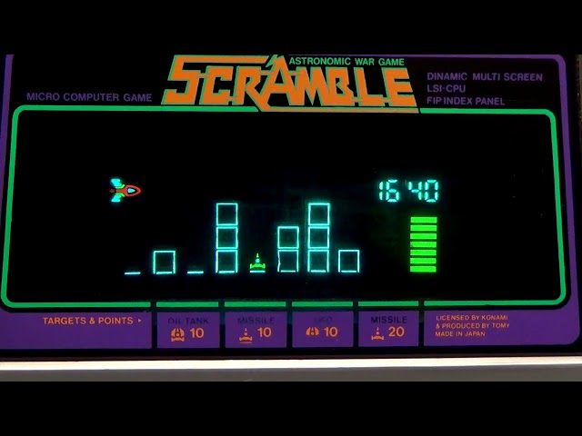 レトロ FLゲーム】スクランブル トミー シューティング 宇宙船