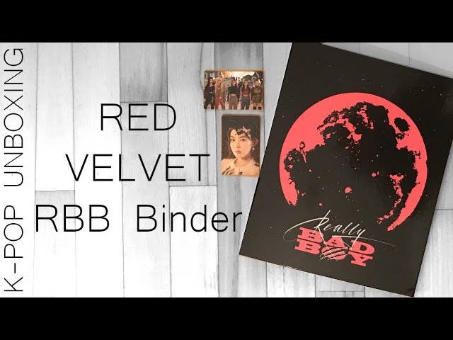 Red Velvet RBB Binder (IRENE) | Unboxing - YouTube