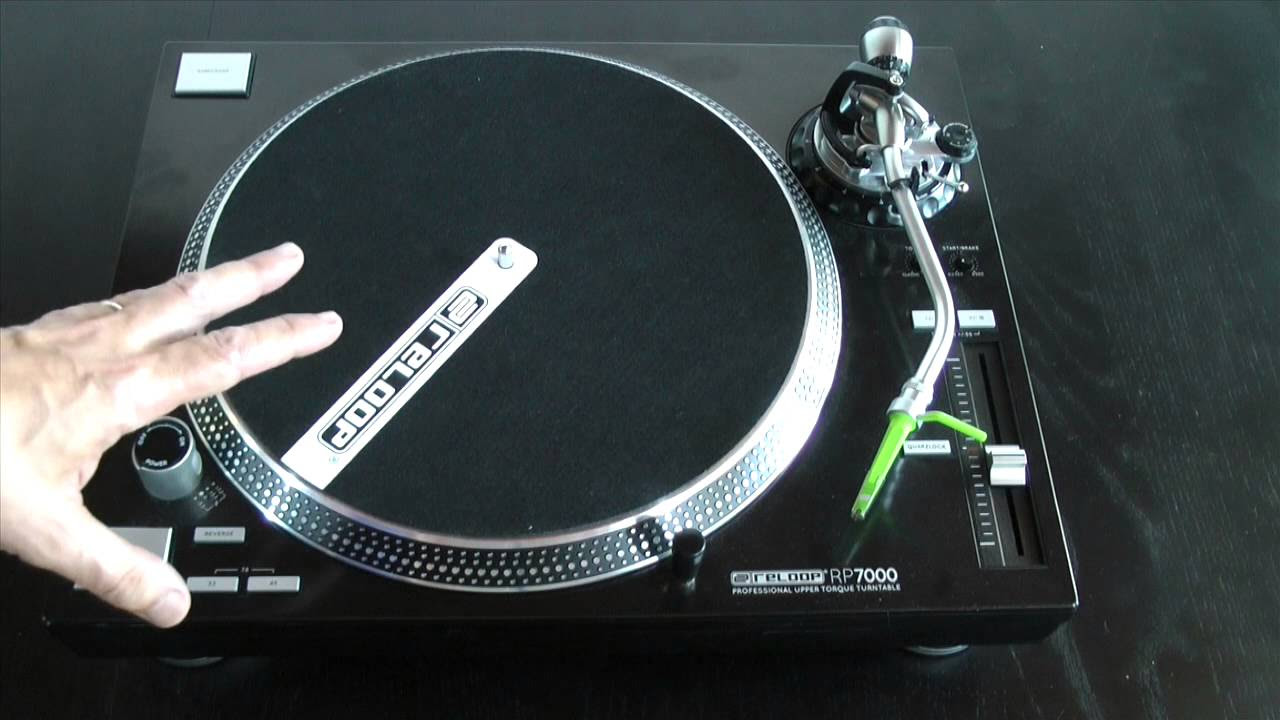 Reloop RP-7000 DJ Turntable Talkthrough - YouTube