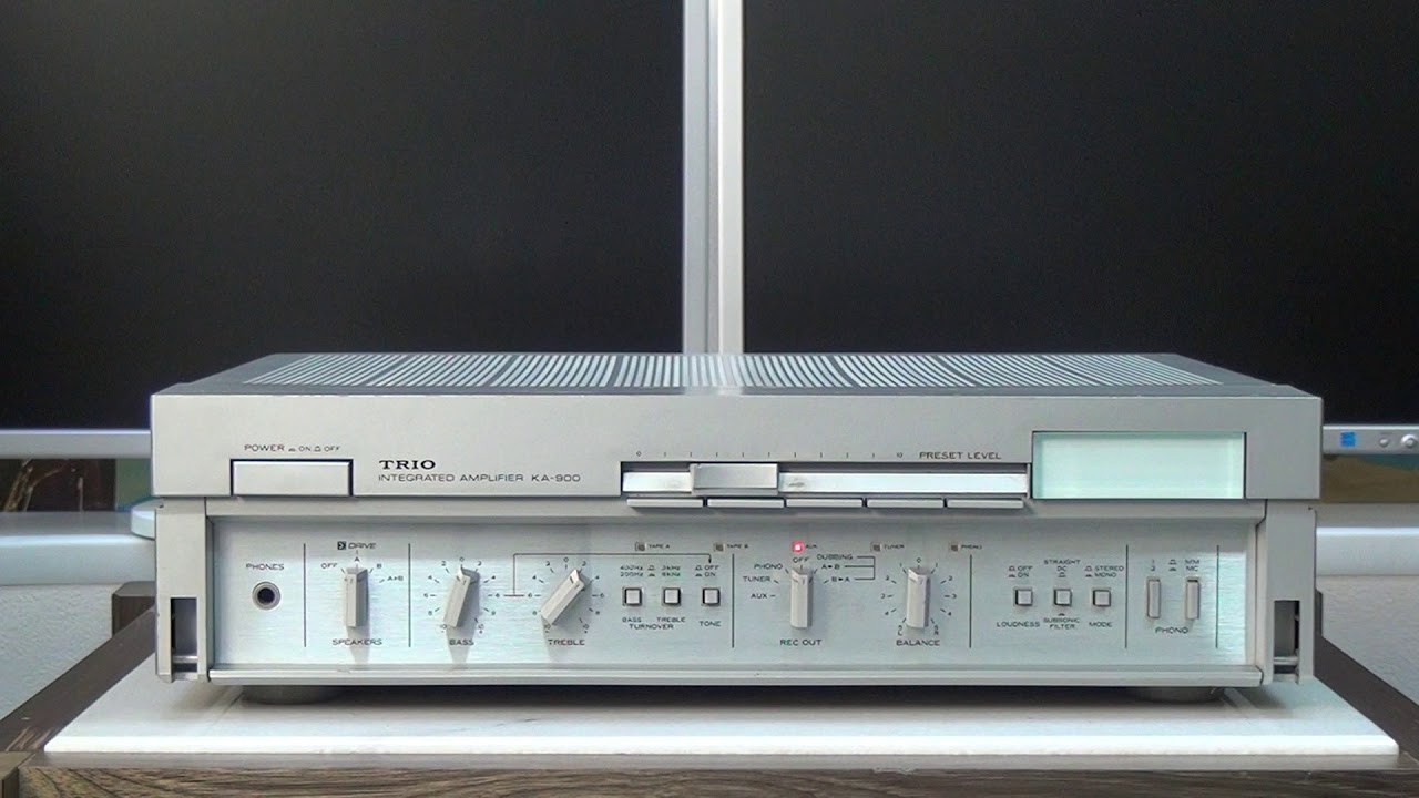 TRIO KA-900 ￥79,800(1980年頃) Σドライブを搭載したプリメインアンプ