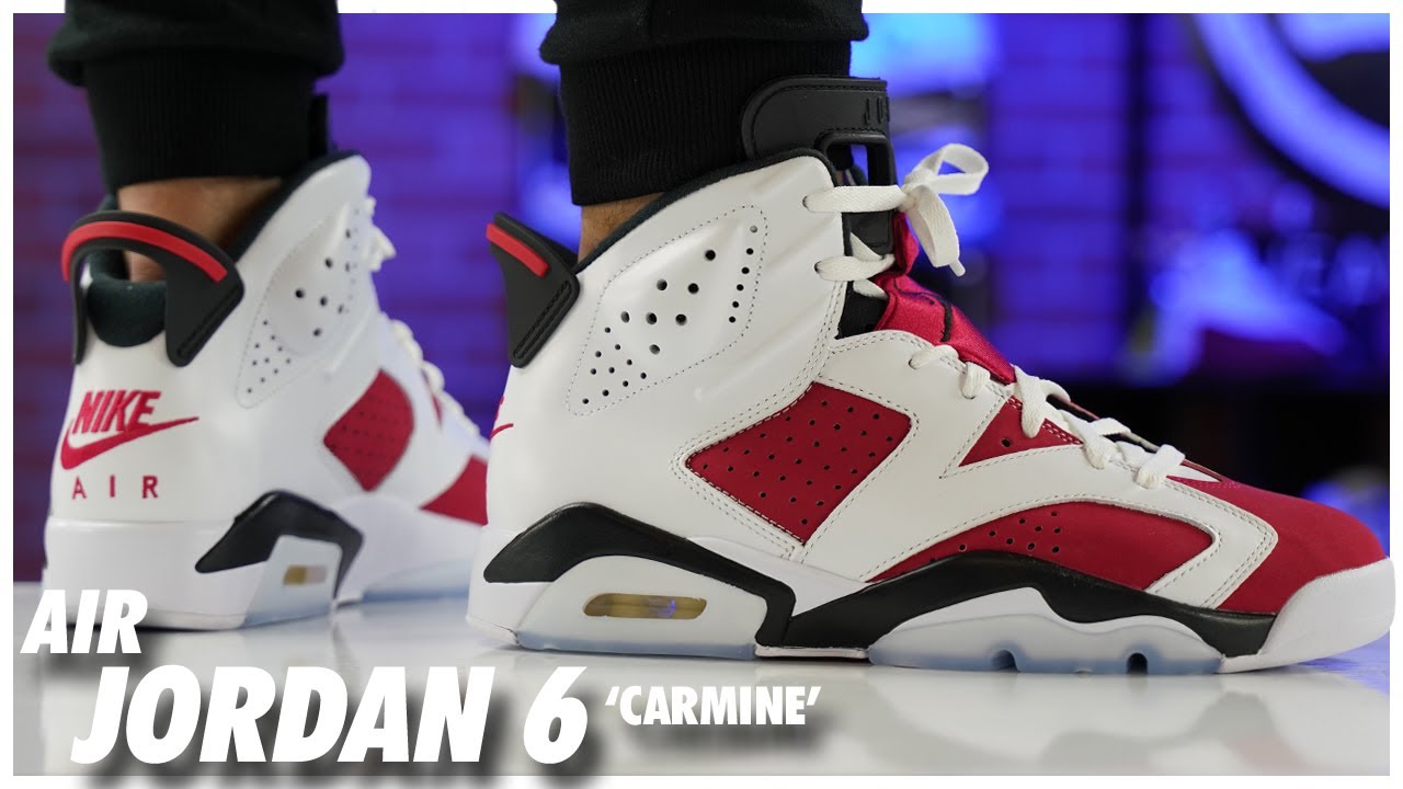 Air Jordan 6 Carmine 2021 - YouTube