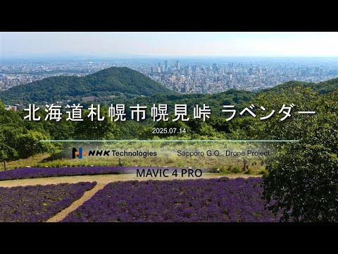 4Kドローン空撮】北海道札幌市 幌見峠ラベンダー畑 - YouTube