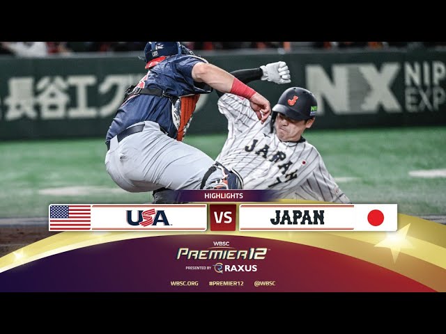HIGHLIGHTS | Game 32 USA vs Japan | WBSC Premier12 2024 presented