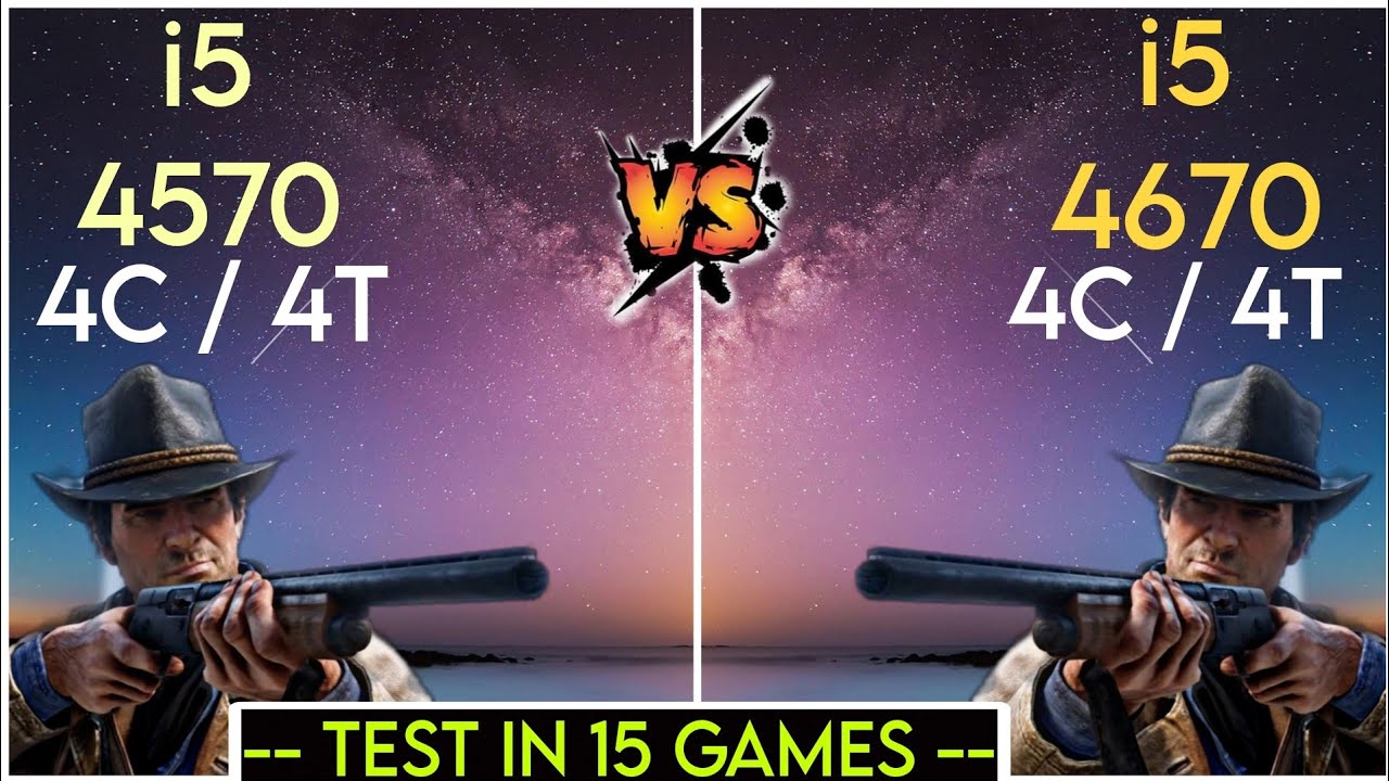 i5 4570 vs i5 4670 - Test In 15 Games In 2024 ! - YouTube