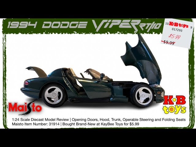 A Diecast Review of a 1:24 Scale 1994 Dodge Viper RT/10