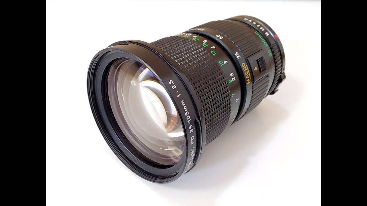 CANON New FD 35-105mm F3.5 Manual Focus Lens - YouTube