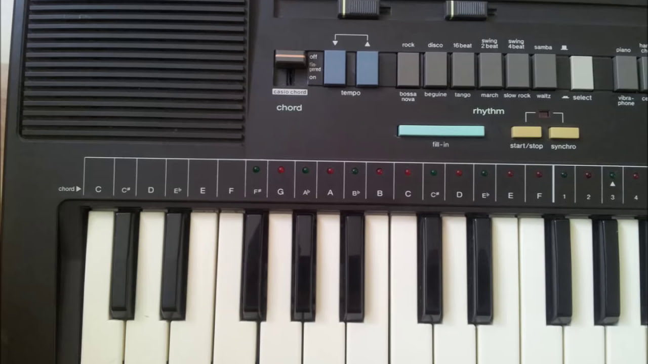 Casio, Casiotone, MT-88, Vintage mini Keyboard, Analog Drums - YouTube