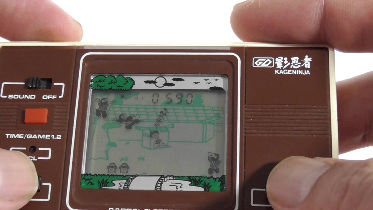 17524 Bandai LCD Game Digital Kage Ninja - YouTube