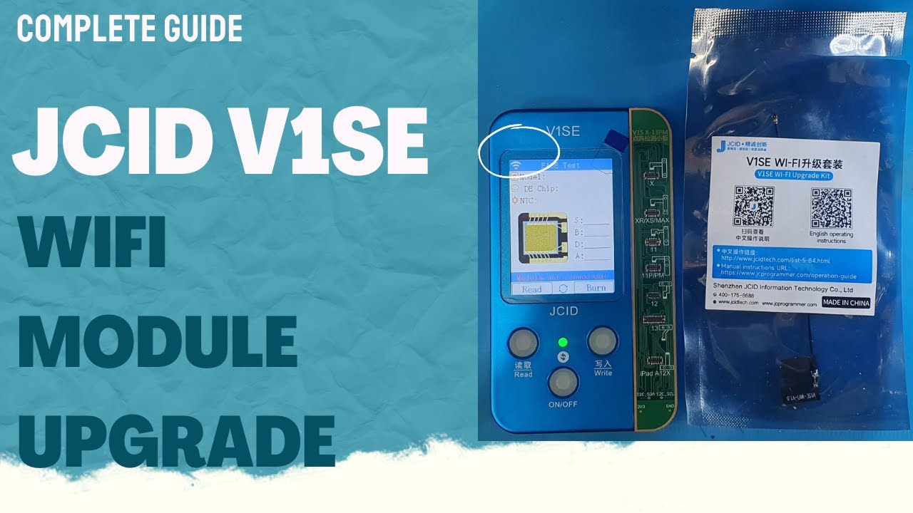 JCID V1SE Programmer Wifi Upgrade Module Installation Complete