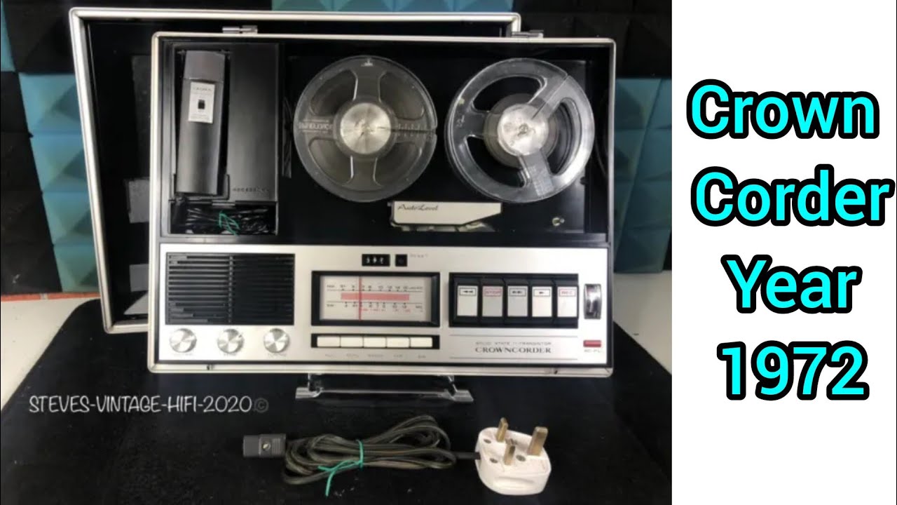 Crown Corder CRC-6250F radio reel to reel tape recorder Player