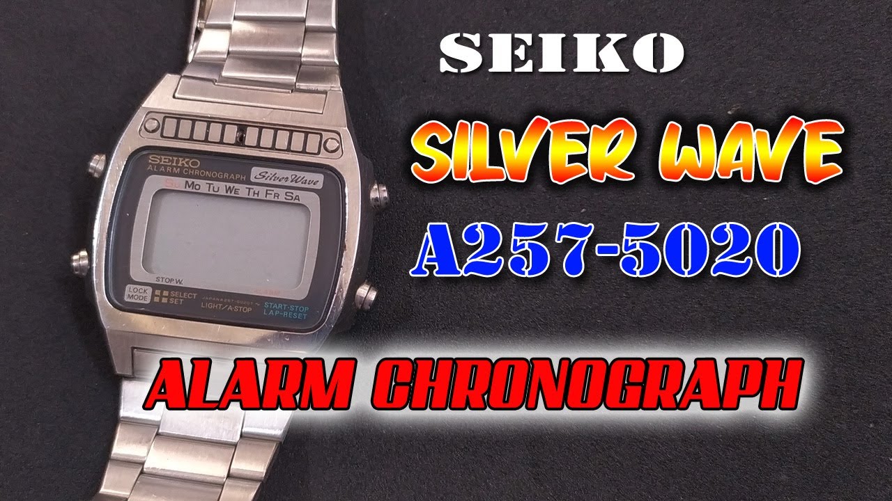 How To Replace The Battery of Seiko Silver Wave A257-5020 digital