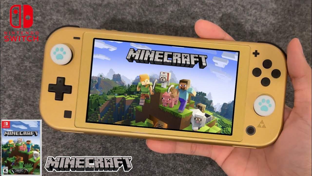 Minecraft Nintendo Switch Lite Gameplay - YouTube