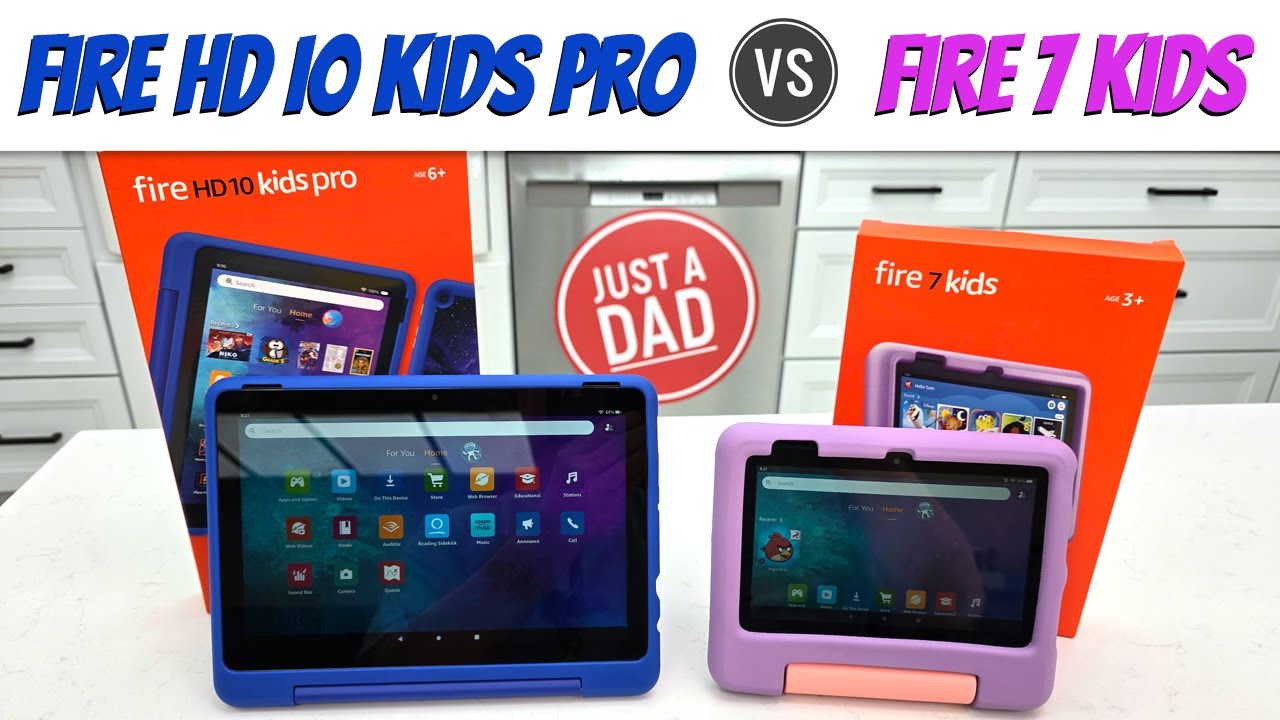 Amazon Fire HD10 Kids Pro vs Fire 7 Kids Tablet Comparison - YouTube