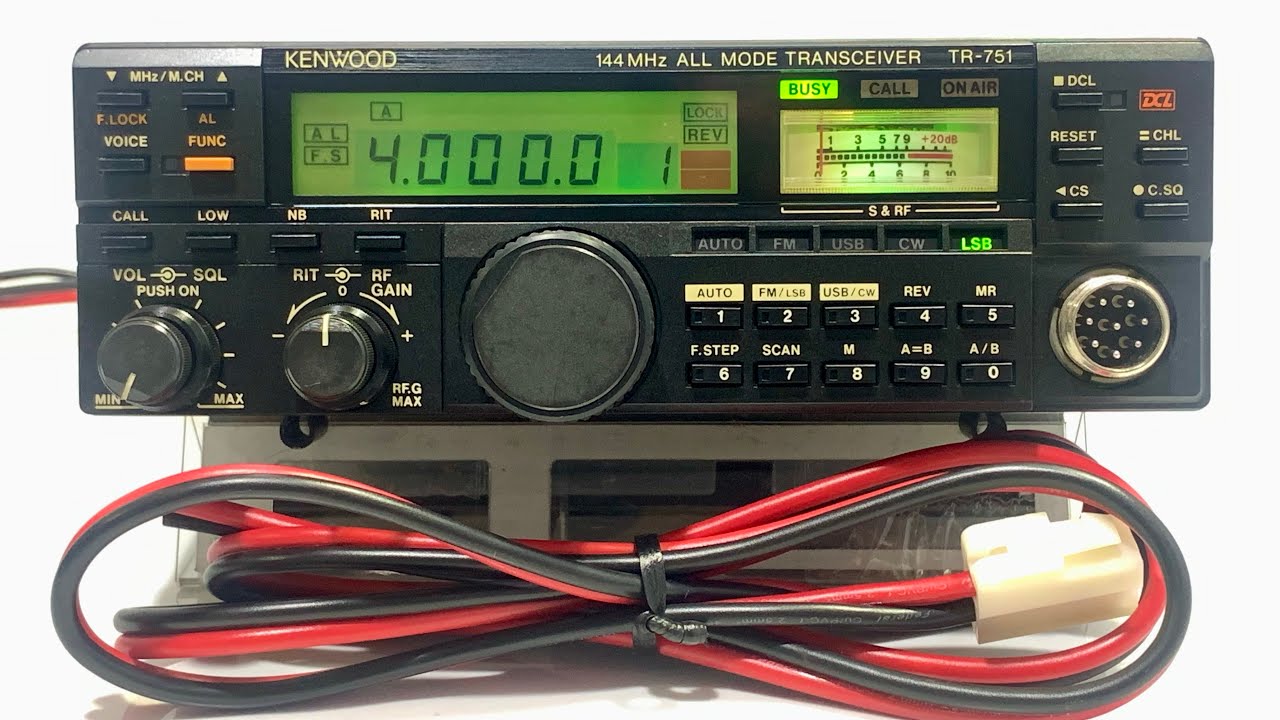 ☀️Kenwood TR-751 VHF 20W + DC Open✨ - YouTube
