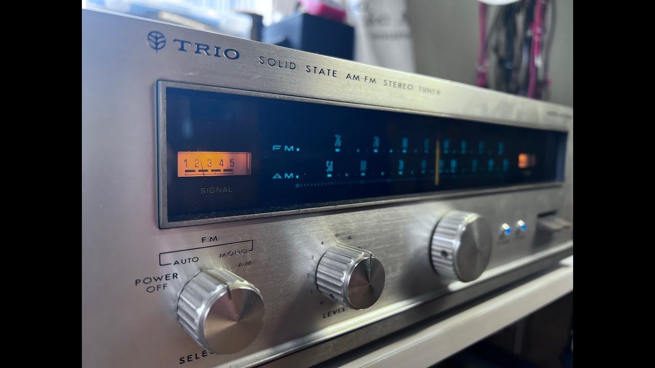 TRIO KT-5000】ヴィンテージFM/AMチューナー【1969年】 - YouTube